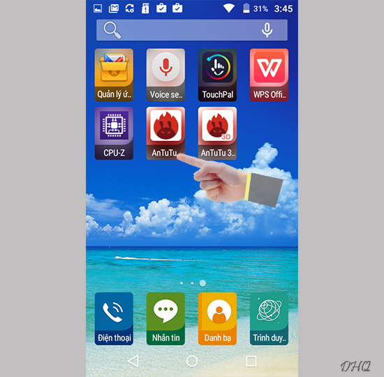 Mở ứng dụng Antutu